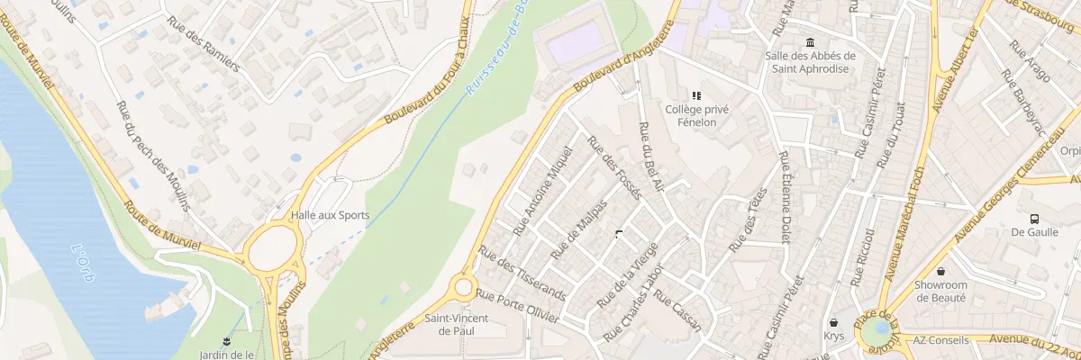 Plan du 31 Rue Antoine Miquel à Béziers