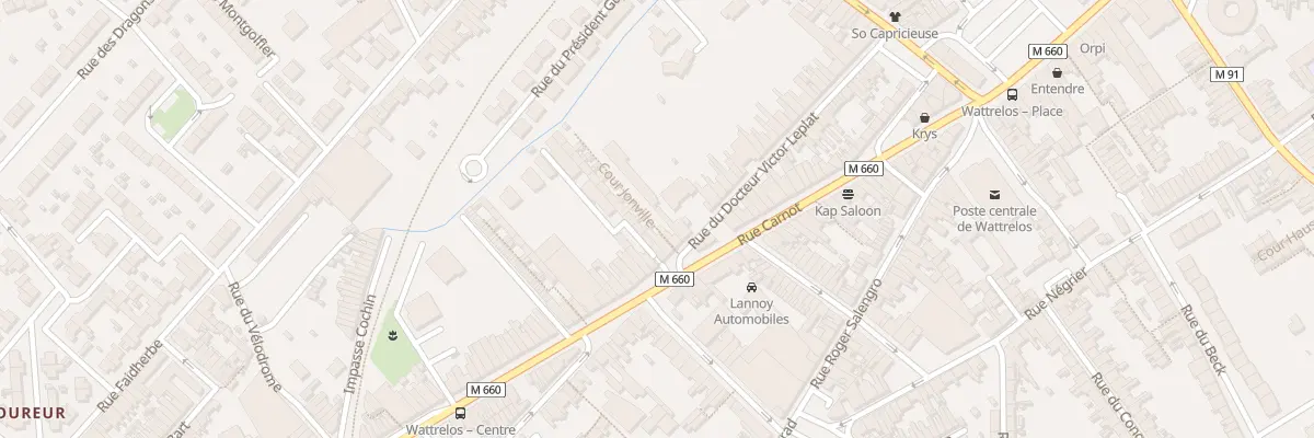 Plan du 62 Rue Doct Victor Leplat à Wattrelos