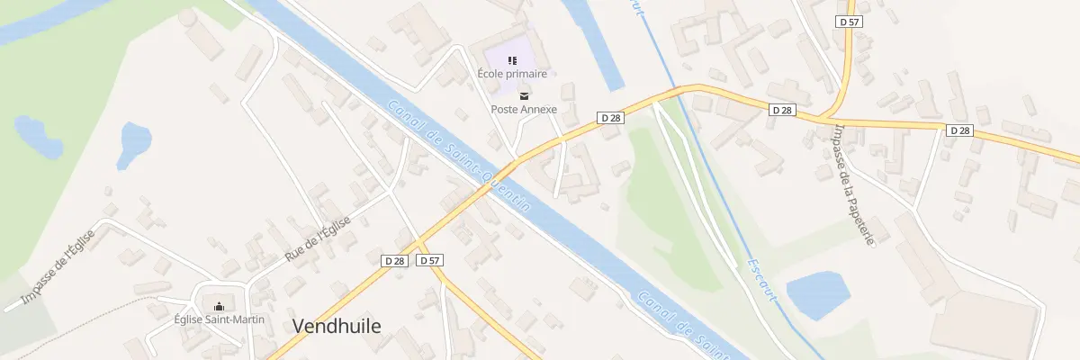 Plan du 2 Pl Charles de Gaulle à Vendhuile