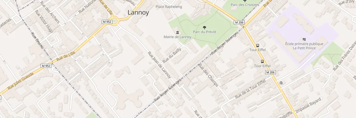 Plan du 6 Rue du Bailly à Lannoy