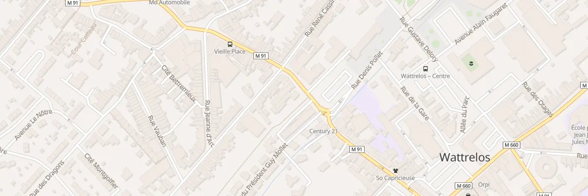 Plan du 73 Rue Pierre Catteau à Wattrelos