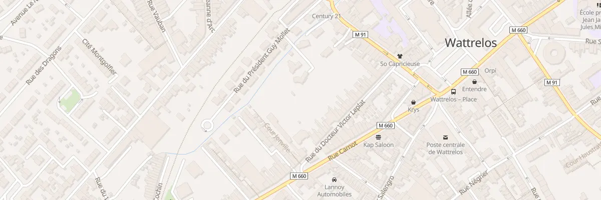 Plan du 46 Rue Doct Victor Leplat à Wattrelos