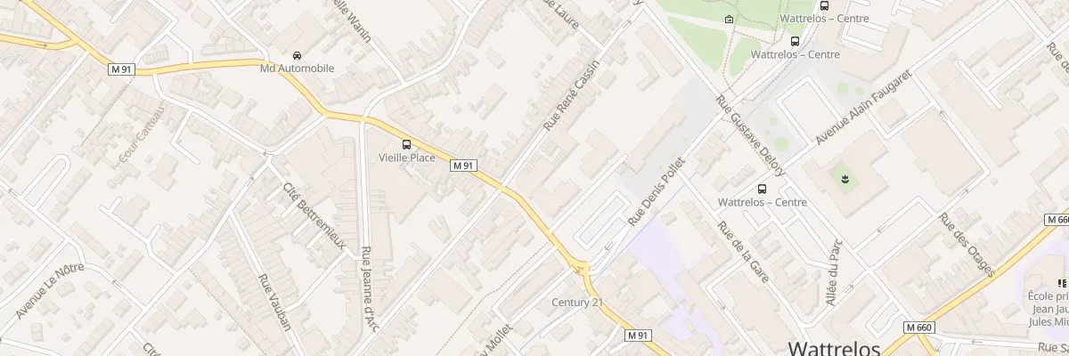 Plan du 66 Rue Pierre Catteau à Wattrelos
