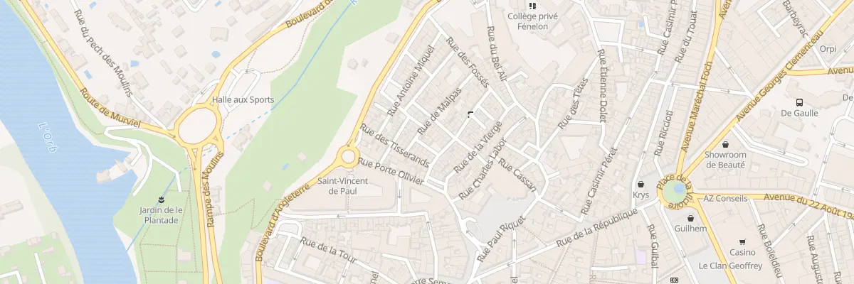 Plan du 10 Rue de l’Airette à Béziers