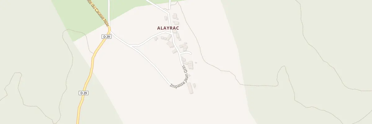 Plan du 5129A Alayrac à Peyreleau