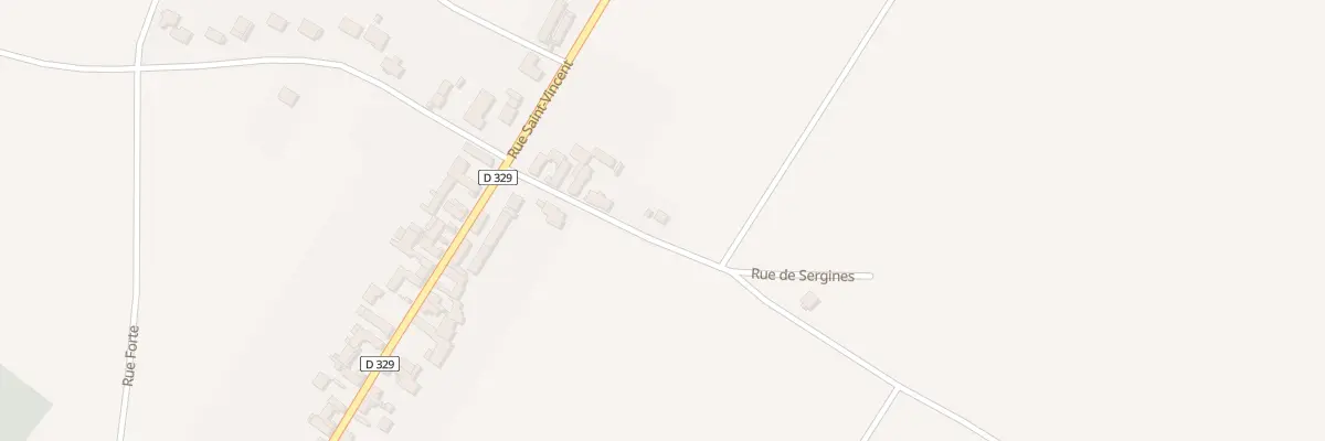 Plan du 9 Rue de Sergines à Serbonnes