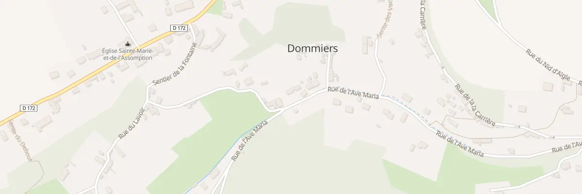 Plan du 68 Rue de l’Avé Maria à Dommiers