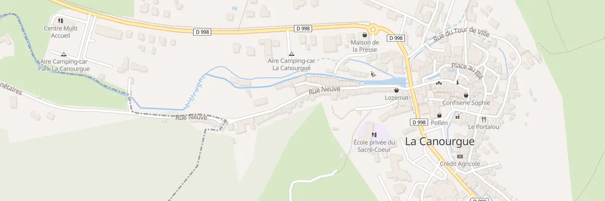 Plan du 57 Rue Neuve à La Canourgue