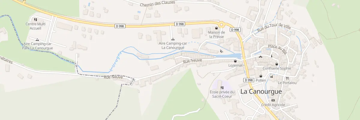 Plan du 24 Rue Neuve à La Canourgue