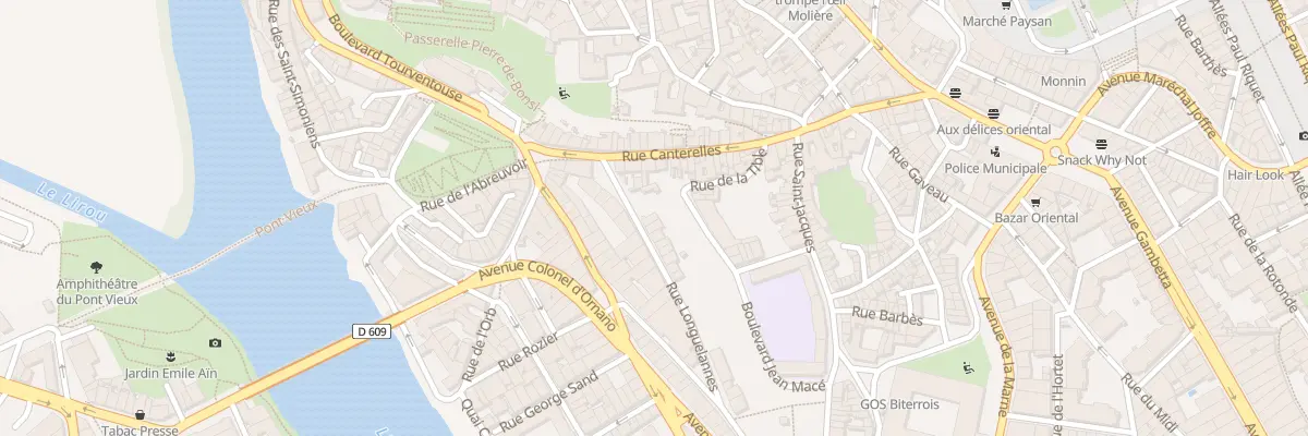 Plan du 2 Rue Longuelannes à Béziers