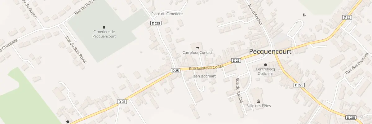 Plan du 38 Rue Gustave Coliez à Pecquencourt