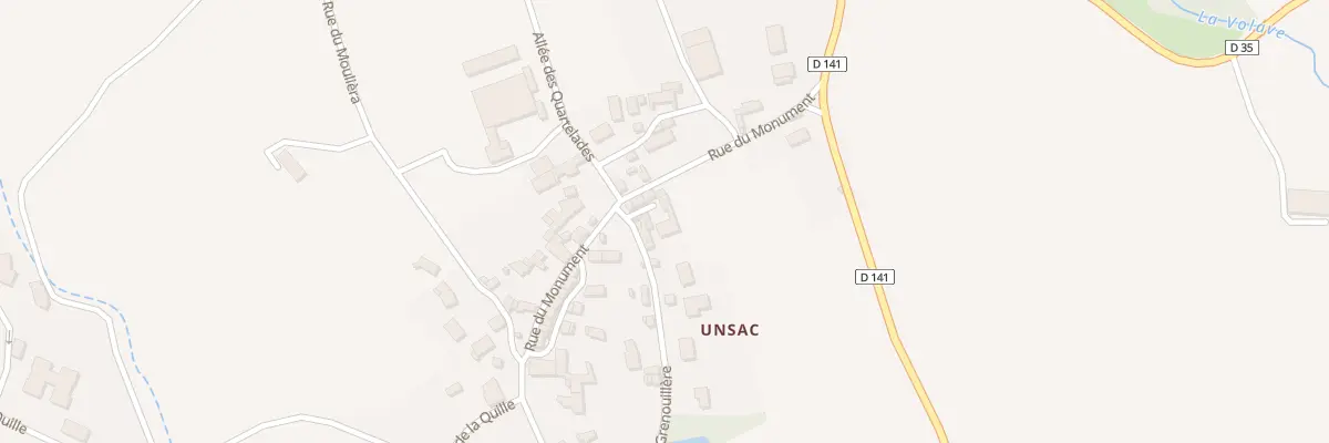 Plan du 5004 Gr Grand Rue Unsac à Saint-Gervazy