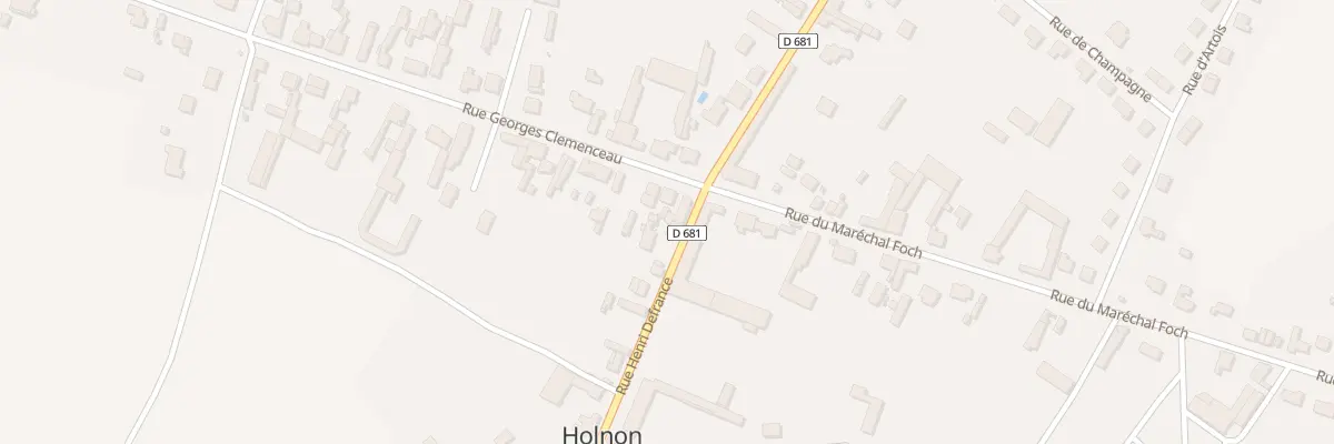 Plan du 3 Rue Georges Clémenceau à Holnon