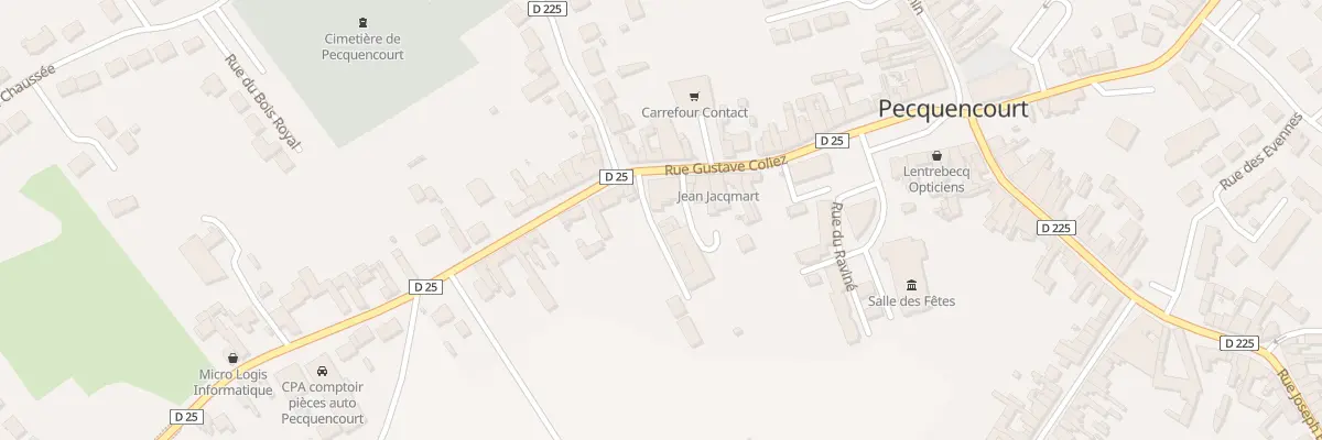 Plan du 15A Rue Gustave Coliez à Pecquencourt