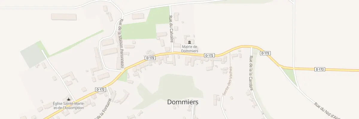 Plan du 17 Rue de la Fontaine des Hutins à Dommiers