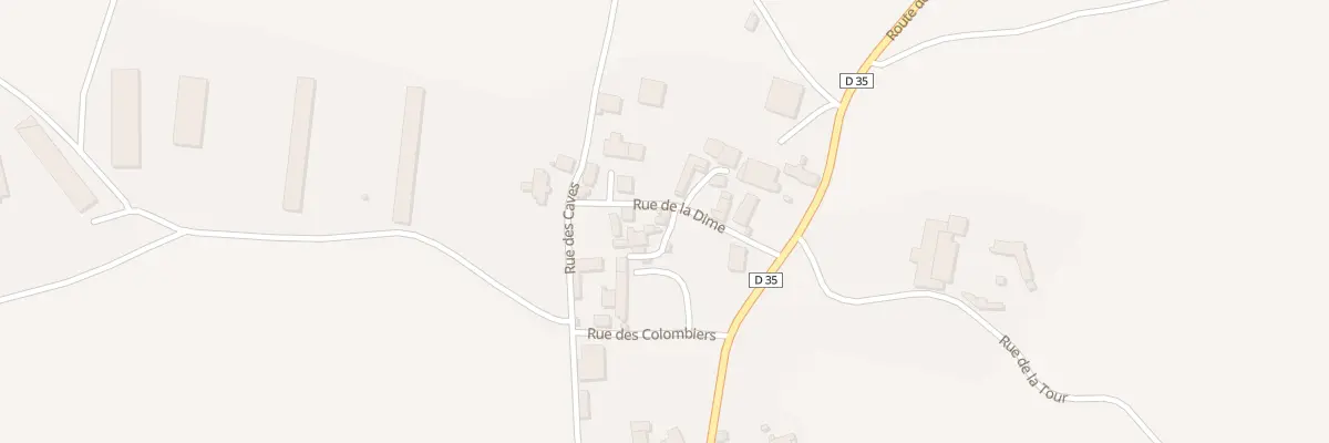 Plan du 3 Rue de la Dime à Étroussat