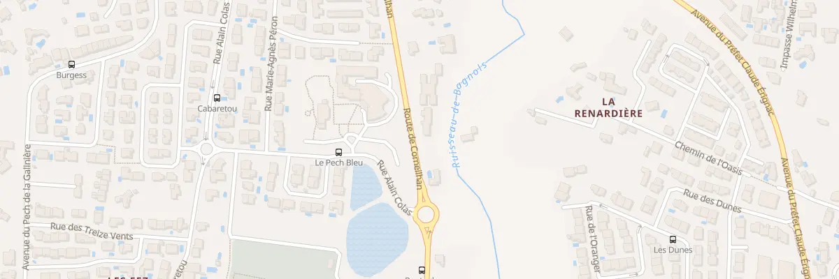 Plan du 240 Rte de Corneilhan à Béziers