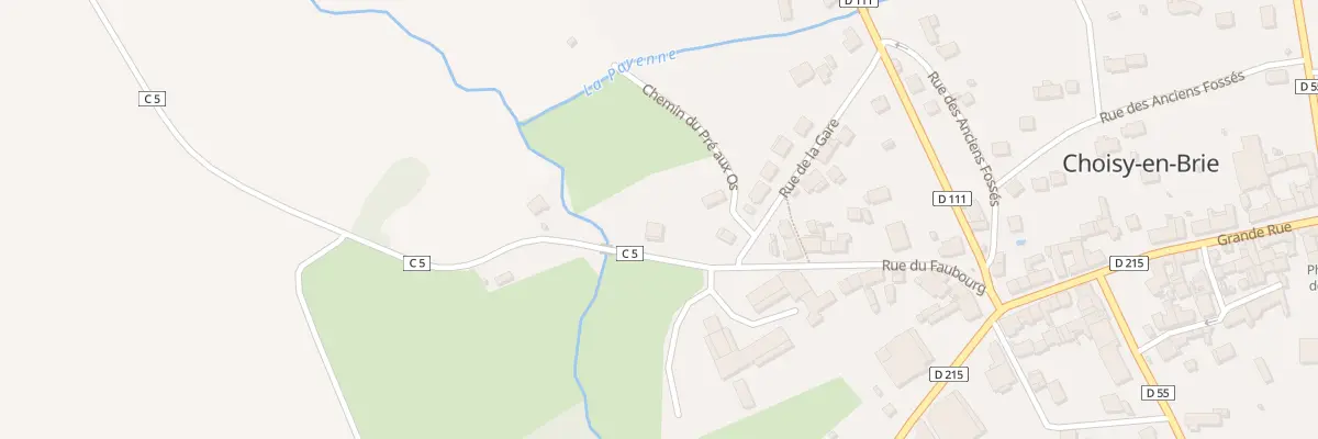 Plan du 14 Rue du Faubourg à Choisy-en-Brie