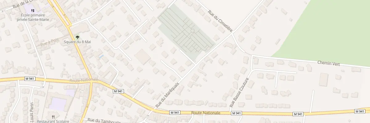 Plan du 9 Rue du Marequaix à Chéreng