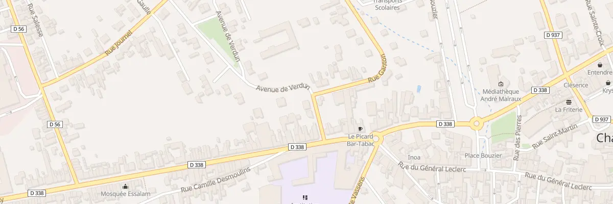 Plan du 1T Rue Ganton à Chauny