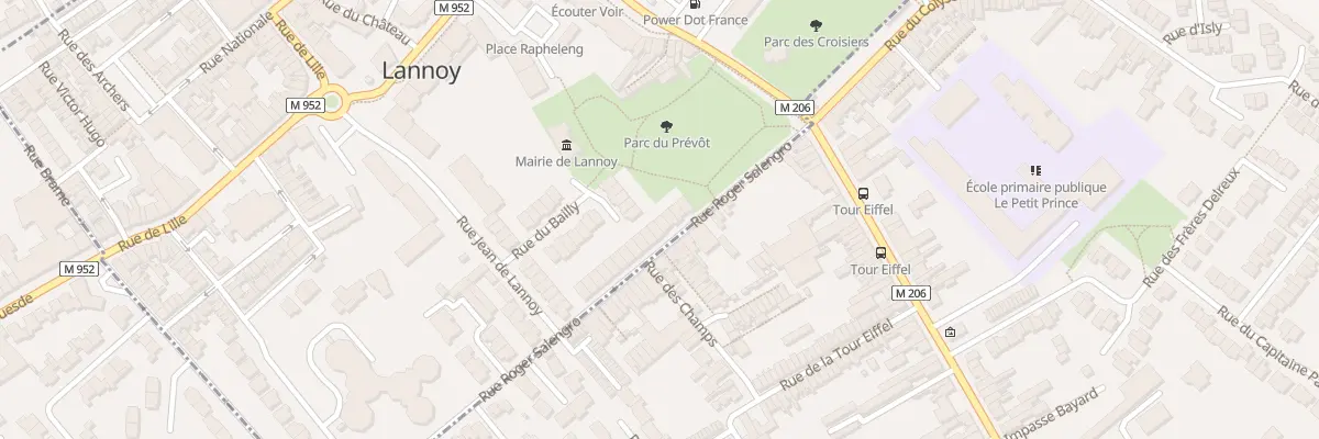 Plan du 8 Rue Roger Salengro à Lannoy