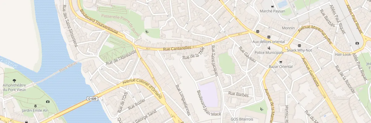 Plan du 3 Bd Jean Macé à Béziers