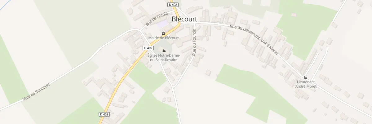 Plan du 6 Rue du Fourcin à Blécourt