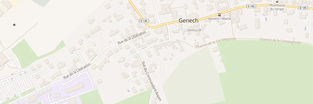 Plan du 101 Rue du Gen Leclerc à Genech