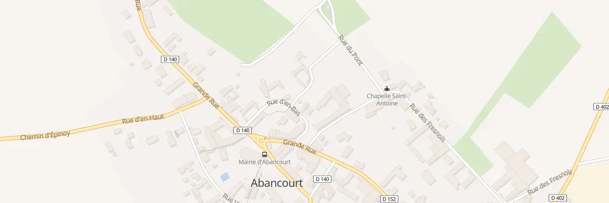 Plan du 13 Rue d’En Bas à Abancourt