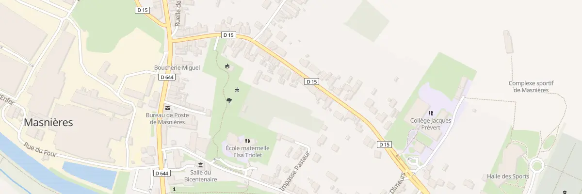 Plan du 40 Rue de Crèvecoeur à Masnières