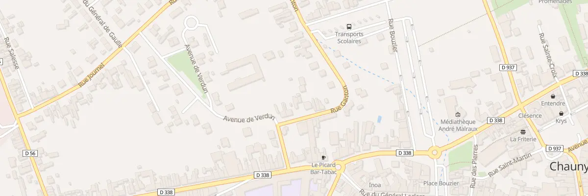 Plan du 7 Rue Ganton à Chauny
