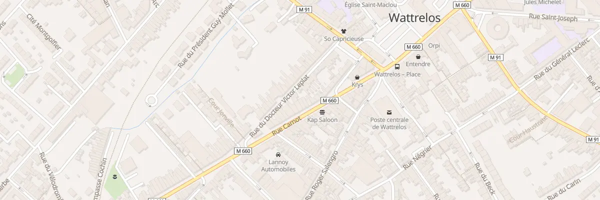 Plan du 38 Rue Carnot à Wattrelos