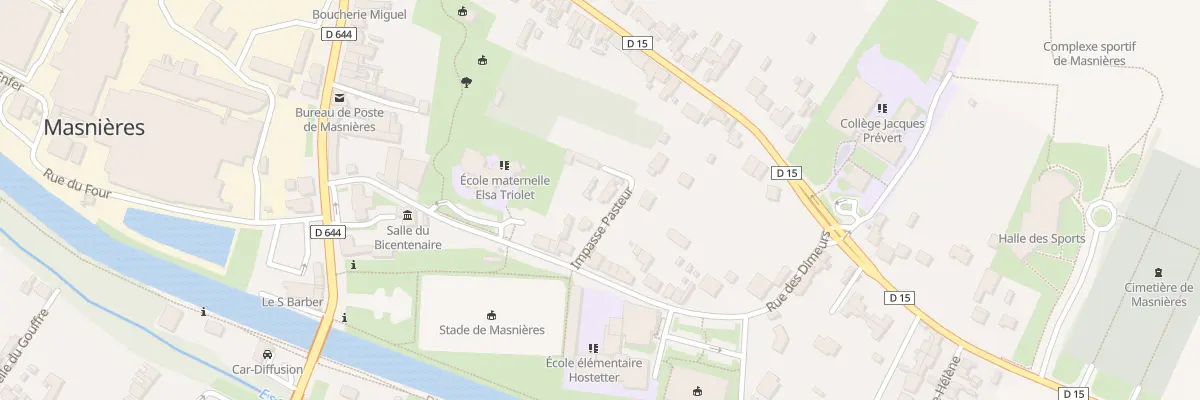 Plan du 2 Imp Pasteur à Masnières