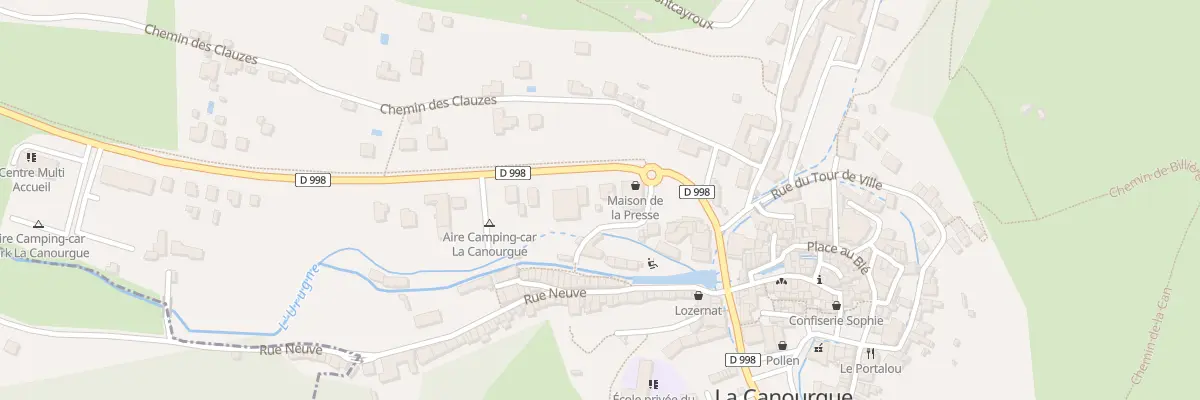 Plan du 5 Av du Lot à La Canourgue