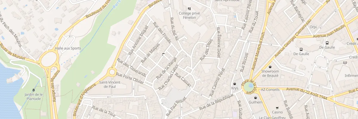 Plan du 33 Rue Charles Labor à Béziers
