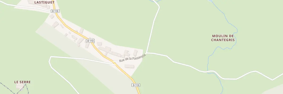 Plan du 13 Rue de la Passerelle à Lastic