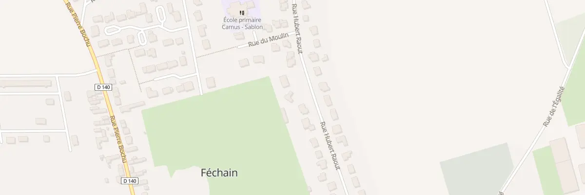 Plan du 39 Rue Hubert Raout à Féchain