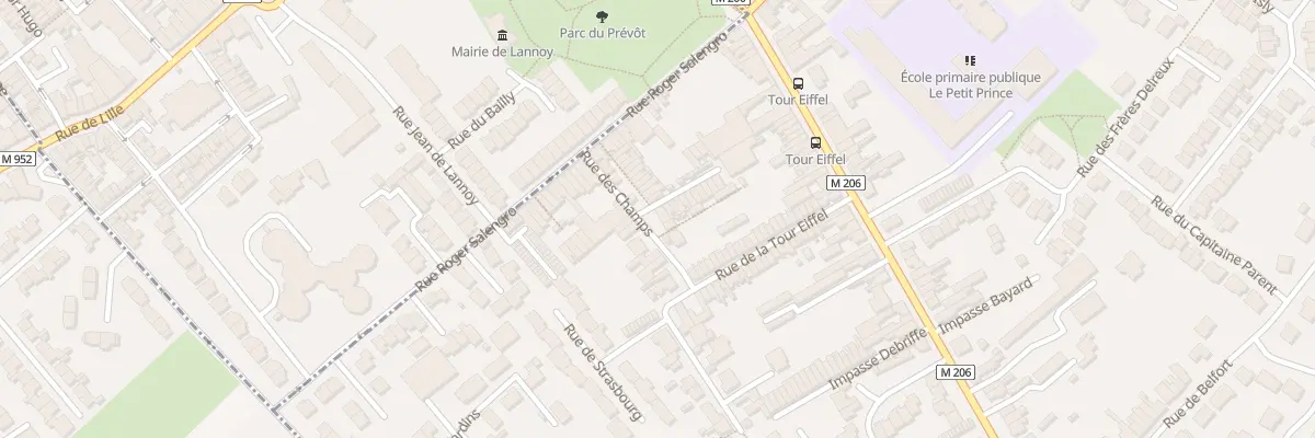 Plan du 21 Rue des Champs à Lys-lez-Lannoy