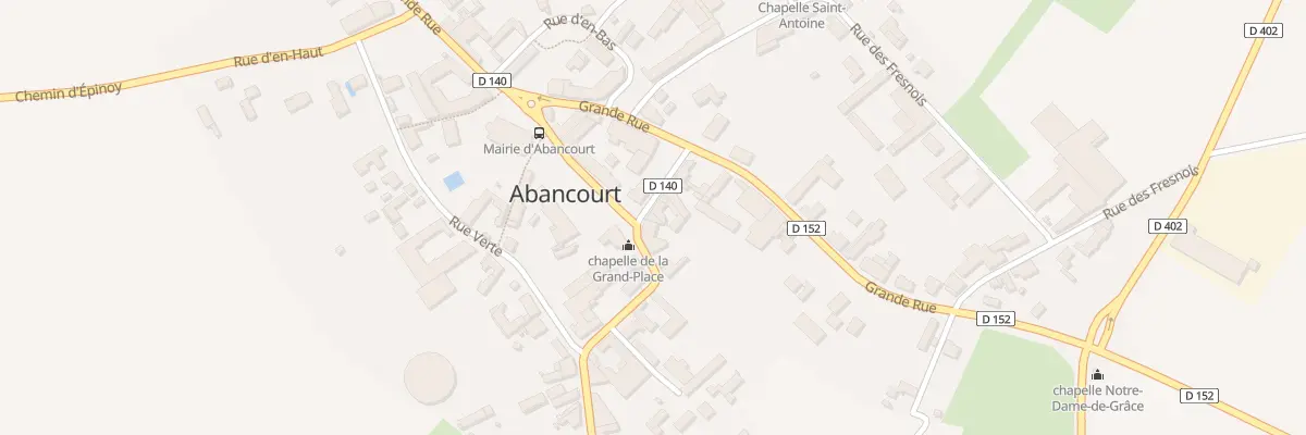 Plan du 7 Rue de la Place à Abancourt
