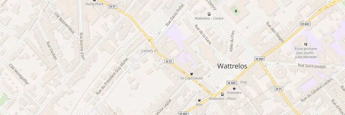 Plan du 30B Rue Pierre Catteau à Wattrelos