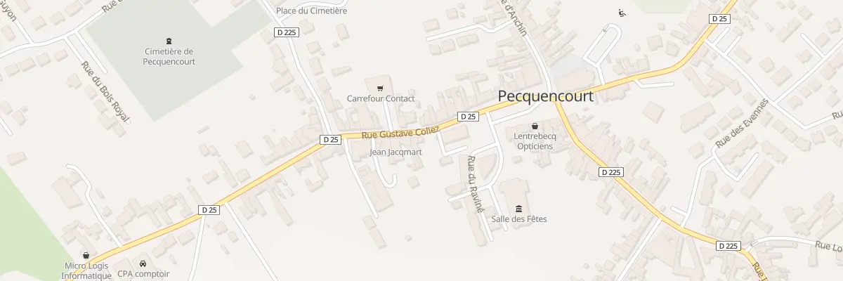 Plan du 7 Rue Gustave Coliez à Pecquencourt