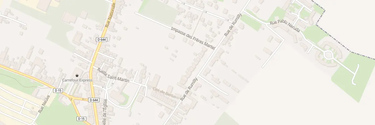Plan du 15 Rue de Rumilly à Masnières