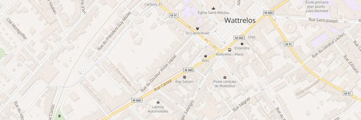 Plan du 27 Rue Doct Victor Leplat à Wattrelos