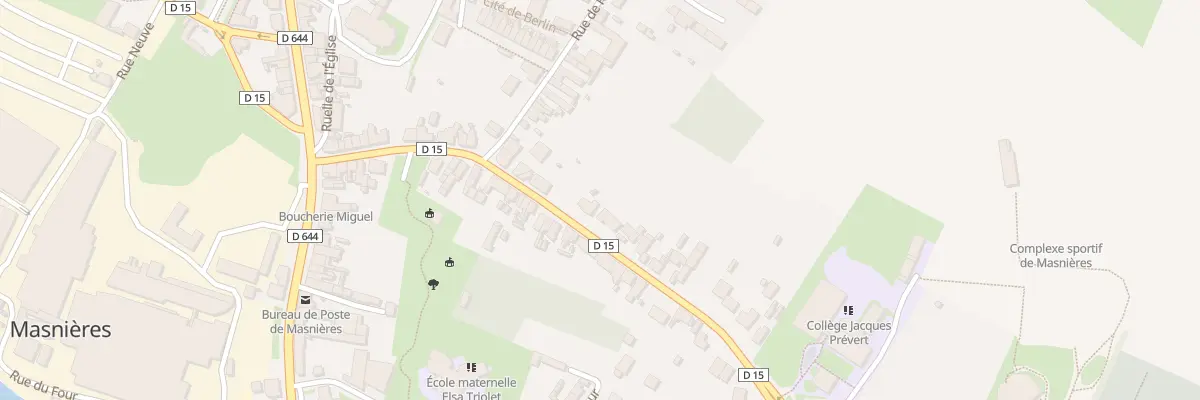 Plan du 23 Rue de Crèvecoeur à Masnières