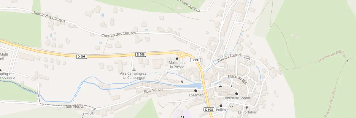 Plan du 5001F Av du Lot à La Canourgue
