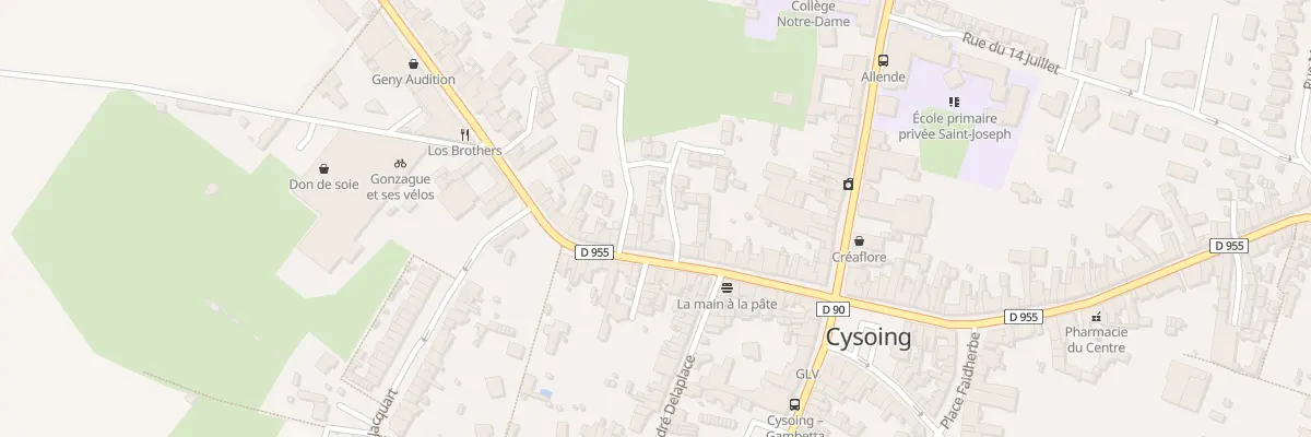 Plan du 106T Rue Jean-baptiste Lebas à Cysoing