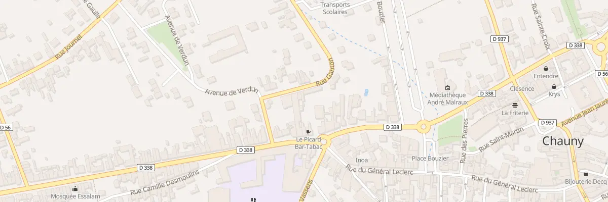 Plan du 8 Rue Ganton à Chauny