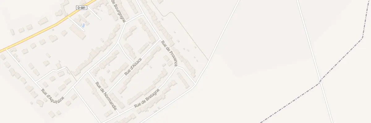 Plan du 42 Rue de Provence à Holnon