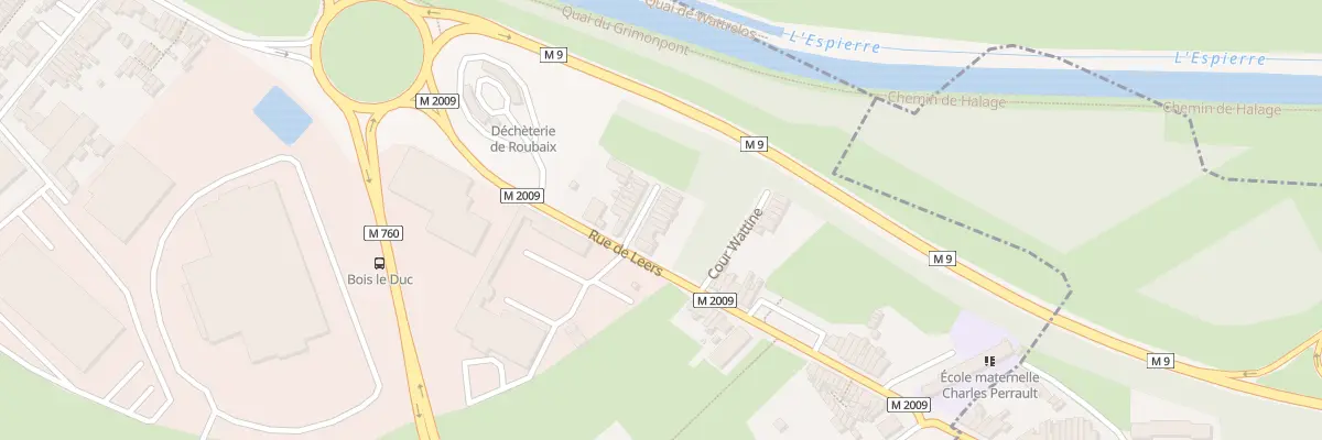 Plan du 8 Rue Bois le Duc à Roubaix