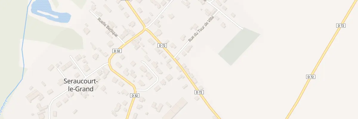 Plan du 1 Rue du Tour de Ville à Seraucourt-le-Grand